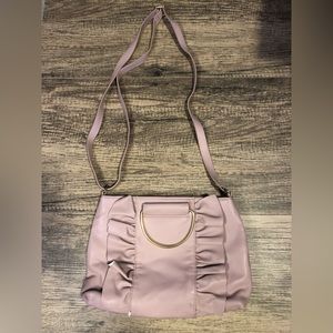 Pink Faux Leather Bag